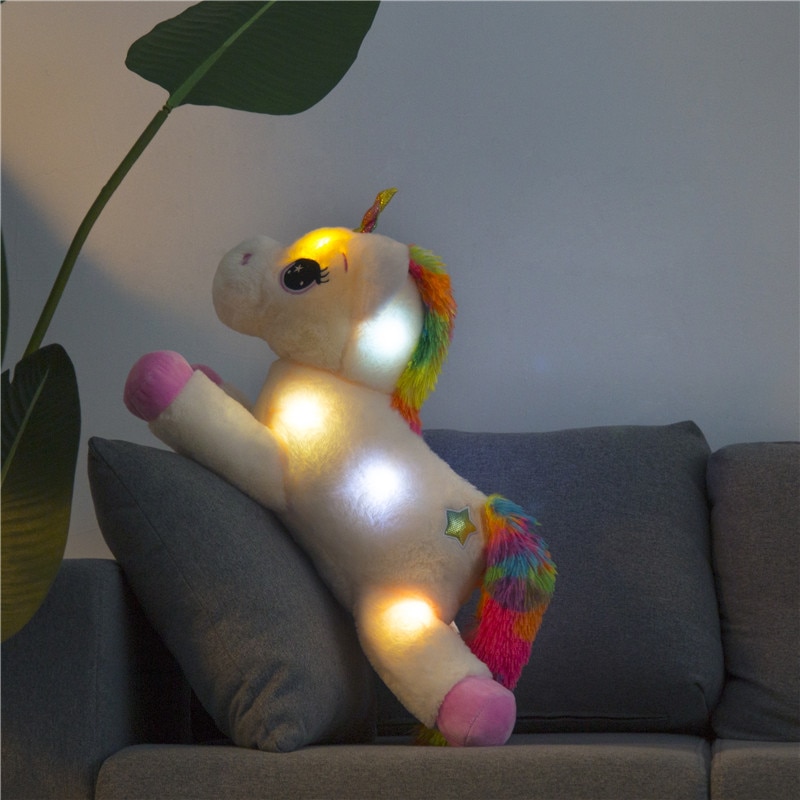 Unicorn Toys Plush LED Doll